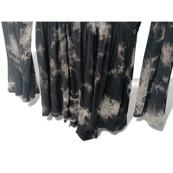 Audrey 3+1 Tie Dye Romper Elastic Waist Soft Stretchy Long Sleeve M-L - Picture 4 of 12